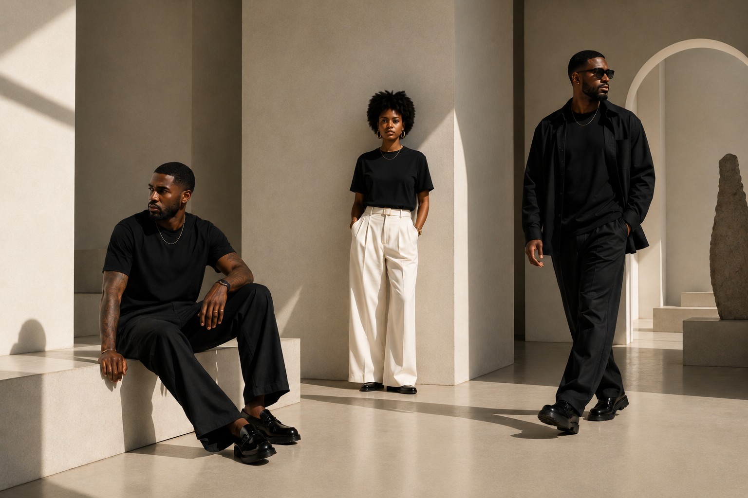 Support Black T-Shirts editorial campaign